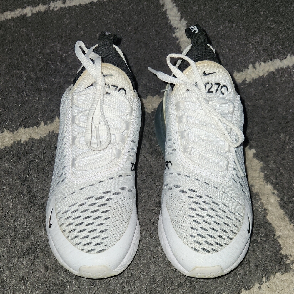 Nike Air Max 270 White and Black Sneakers